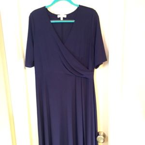 Woman’s XL Navy Blue Chaus New York Dress NWOT